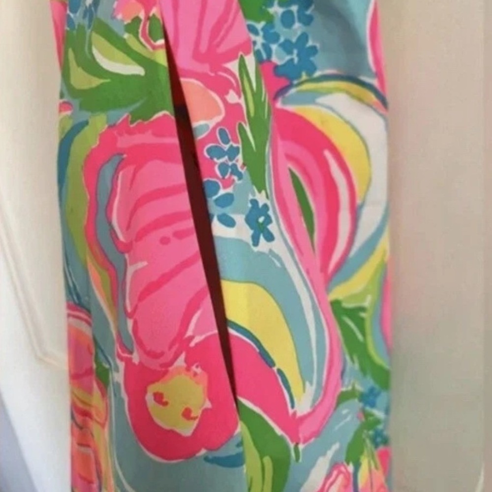 Lilly Pulitzer NWOT Willow Dress Sundress So A Peeling Multi Pink Green Size 12 - Picture 10 of 13